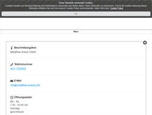 Tablet Screenshot of metallbau-krauss.info